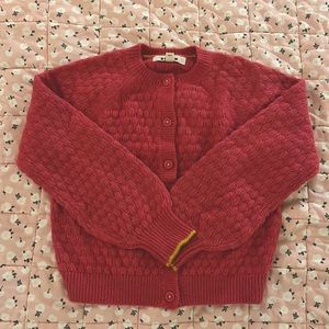 Mini boden girls pink sweater